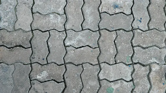 Pavimentação com bloquetes